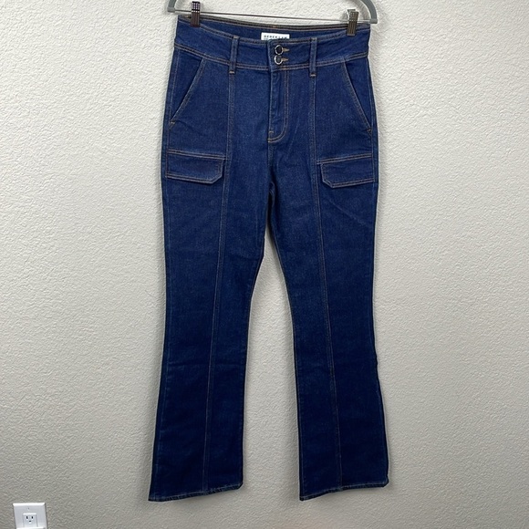 NWT Derek Lam 10 Crosby Charles High Rise Pocket Flare Jeans Park Rinse Sz 29 - Picture 3 of 16